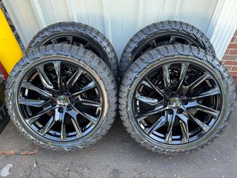 NEW 22 inch gm style wheels  wrapped in 285/45r22 RBP tires