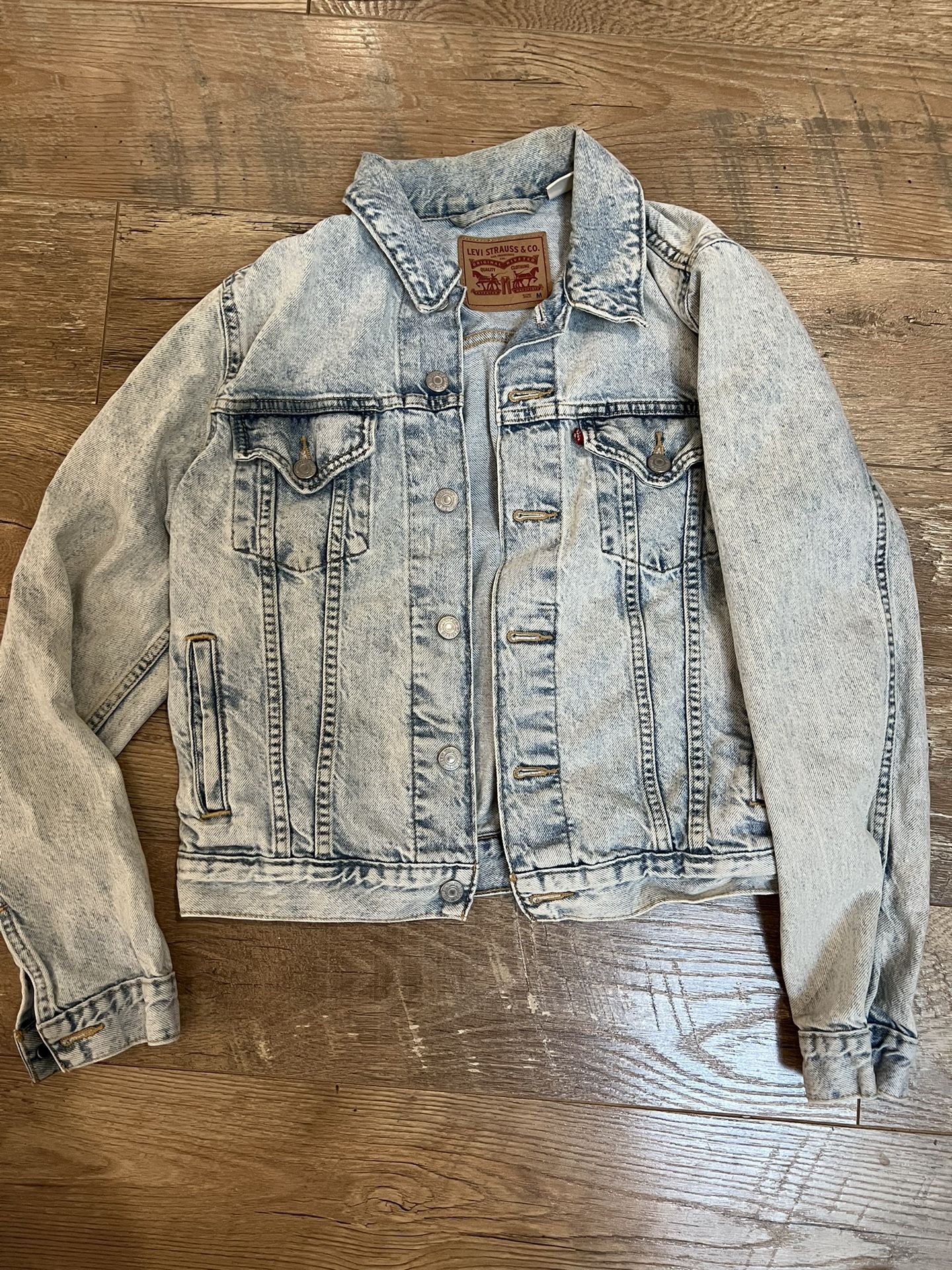 Levi’s Denim Vintage White Wash Jacket Woman’s Size Medium