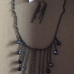  16”Necklace (with2 inch extender) and earrings set.
