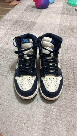Air Jordan 1 Mid “Obsidian” in Obsidian/University Blue/White mens 10