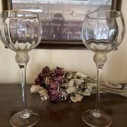 Glass Candle Holders
