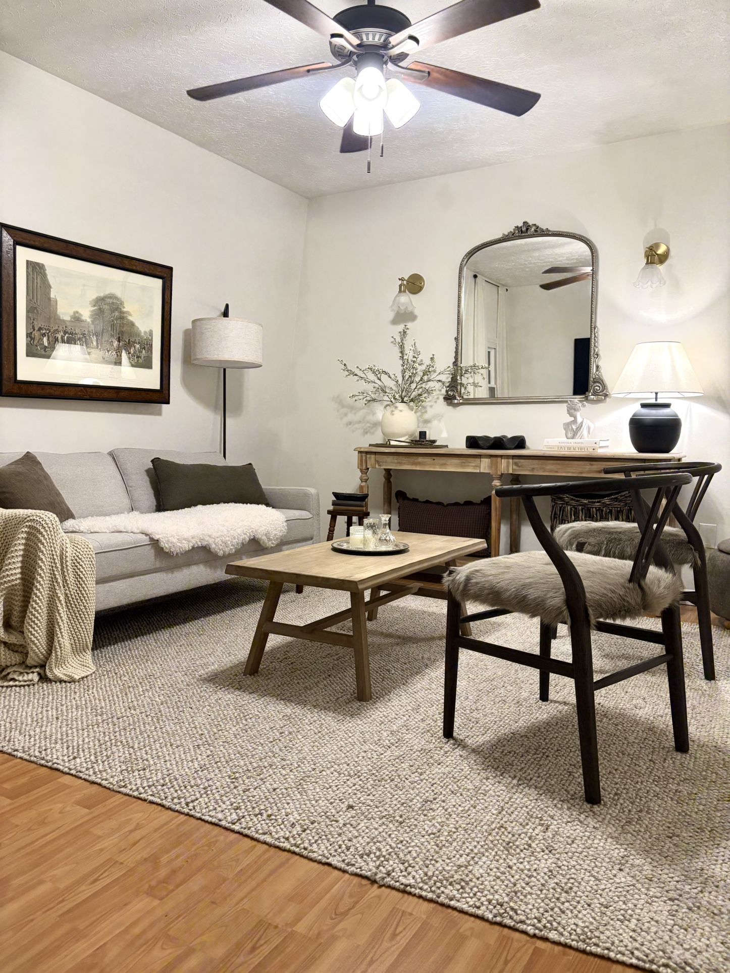 43” Solid Wood Coffee Table 