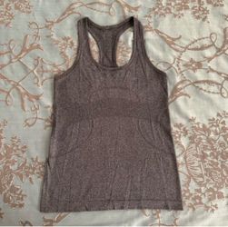 Lululemon Swiftly Tech Racerback Gray Athletic Tank Top Women Size 6