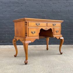 Vintage Maple Chippendale Writing Desk, c.1960’s - Delivery Available