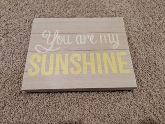 8x10 You Are My Sunshine Canvas Sign