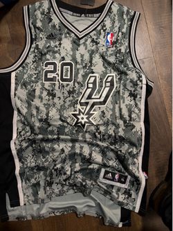 Camouflage Spurs Manu Ginóbili jersey xl