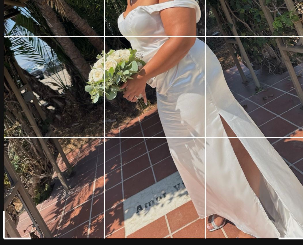 Beautiful Bride Dress And Flower Girl Dress