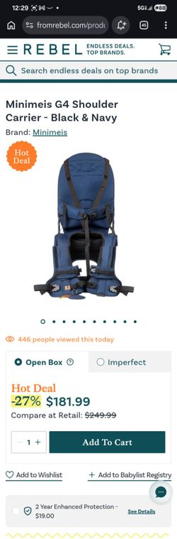 Minimeis G4 shoulder 6+ carrier