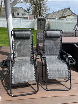 Zero Gravity Lounge Chairs - Set of 2 - BRAND NEW!!!