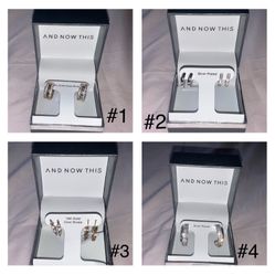 Silver/Gold Played Earring ($15 Each)