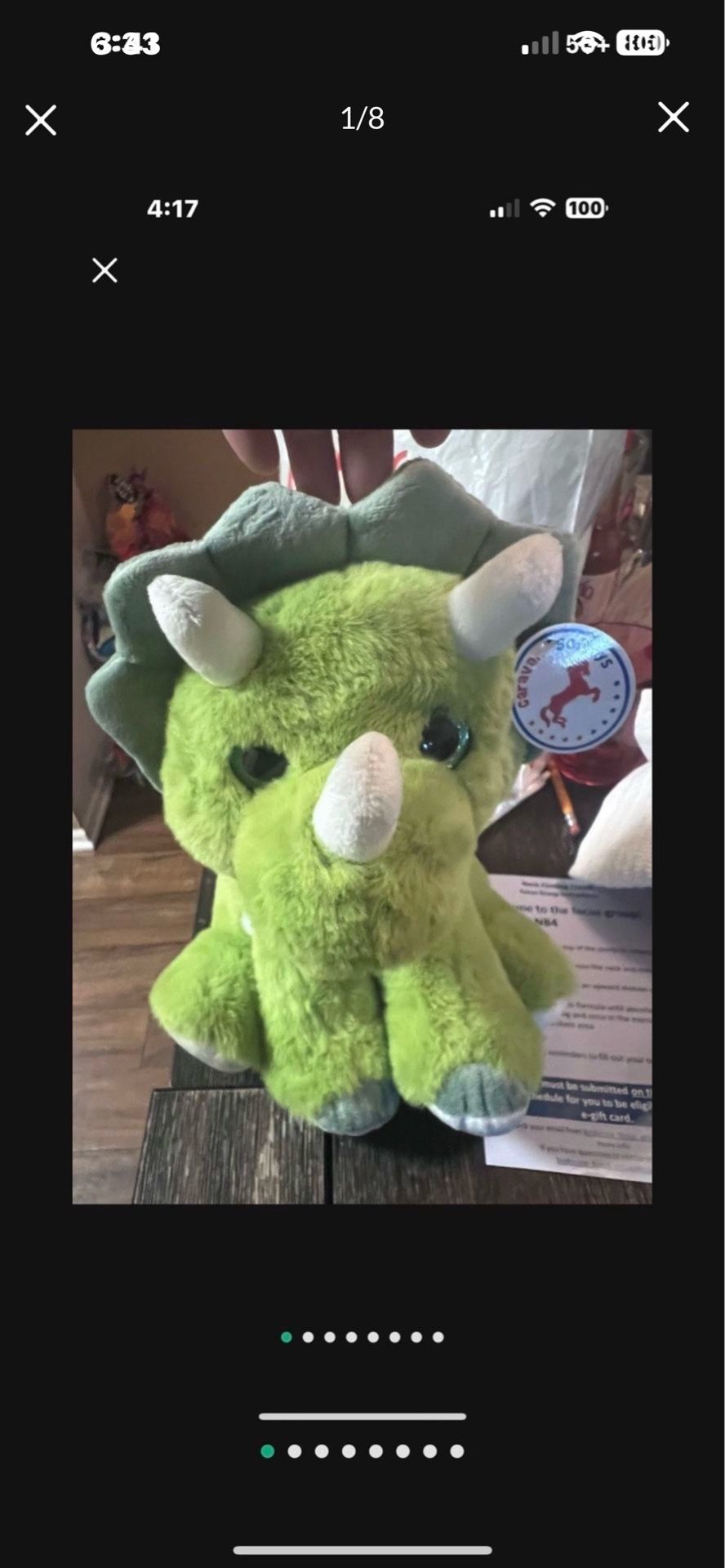 Triceratops Plushies