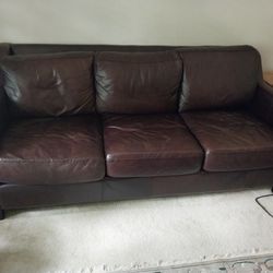 Genuine Leather Couch Modern 