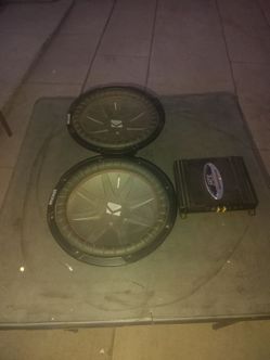 2 kicker Comp R 12" Subs with MTX  Thun6150D Amp