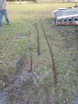 Heavy duty chains assorted sizes see discription