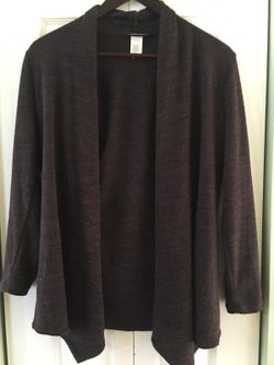 Christine Gerard dark brown cardigan size Small