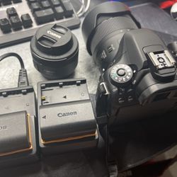 Canon EOS 80D DSLR Kit + 50mm f/1.8 + Extra Battery + 128GB SD + Bag – Great Condition!