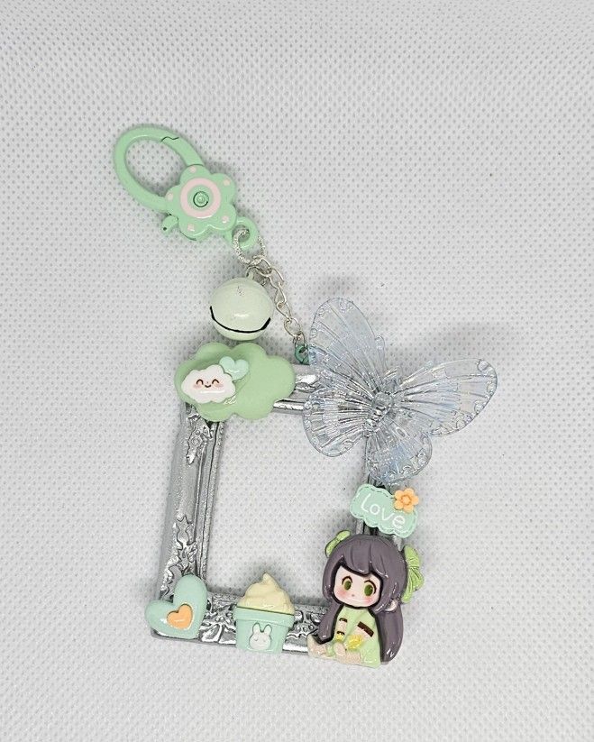 Sitting Girl Keychain