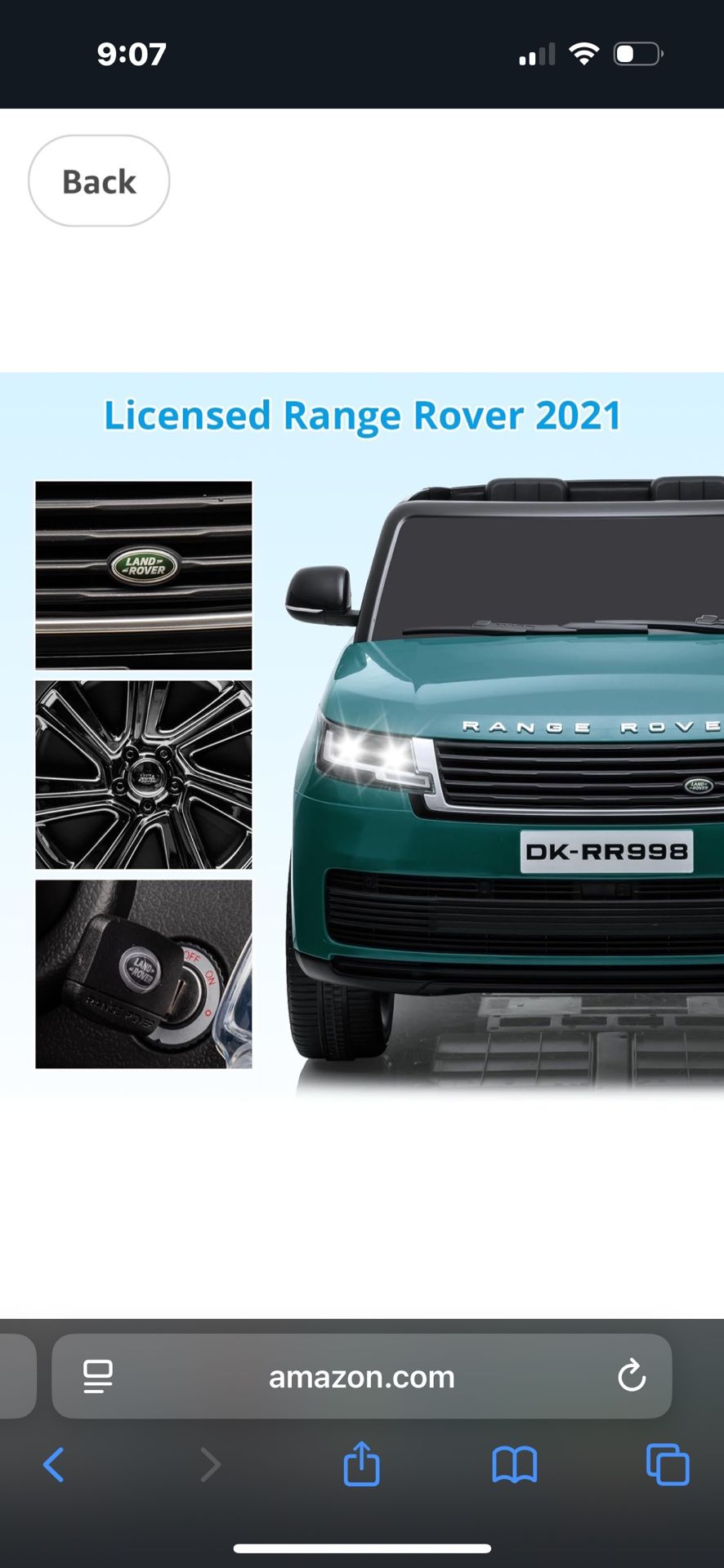 Green Range Rover (Kids)