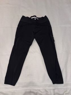 GapFit Sculpt Compression Black Leggings Size L High Rise Running Workout