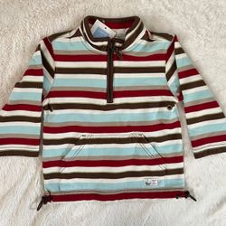 Janie & Jack Quarter-Zip Sweatshirt – Size 2T (NWT) Unique Stripe Colors • Boutique Quality • Out of Production
