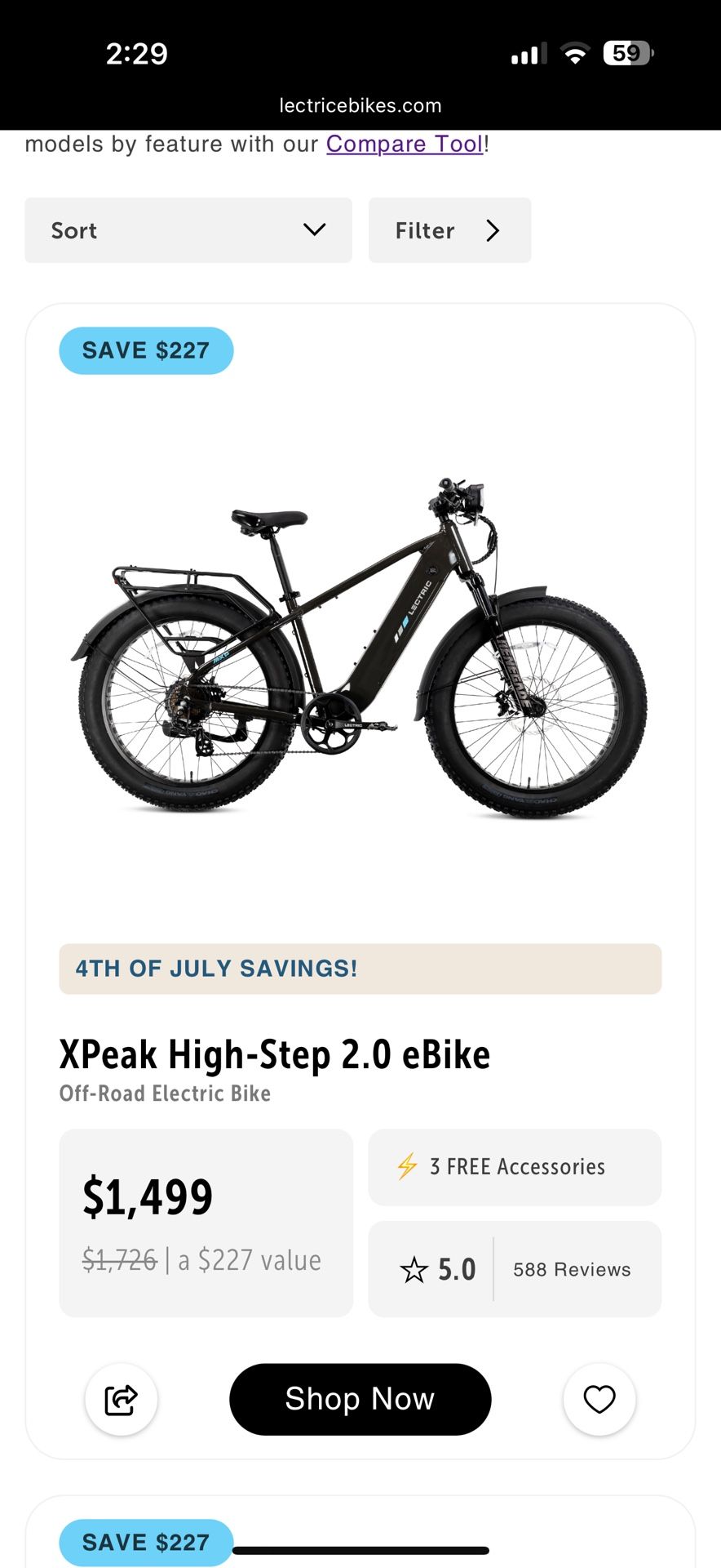 Brand New In The Box Sealed Lectric X Peak E Bike Electric Bicycle