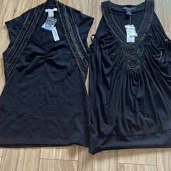 Brand White Black tank top