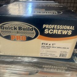 Screws #14 X 1” Hex Head #3 Self Tapping 2000