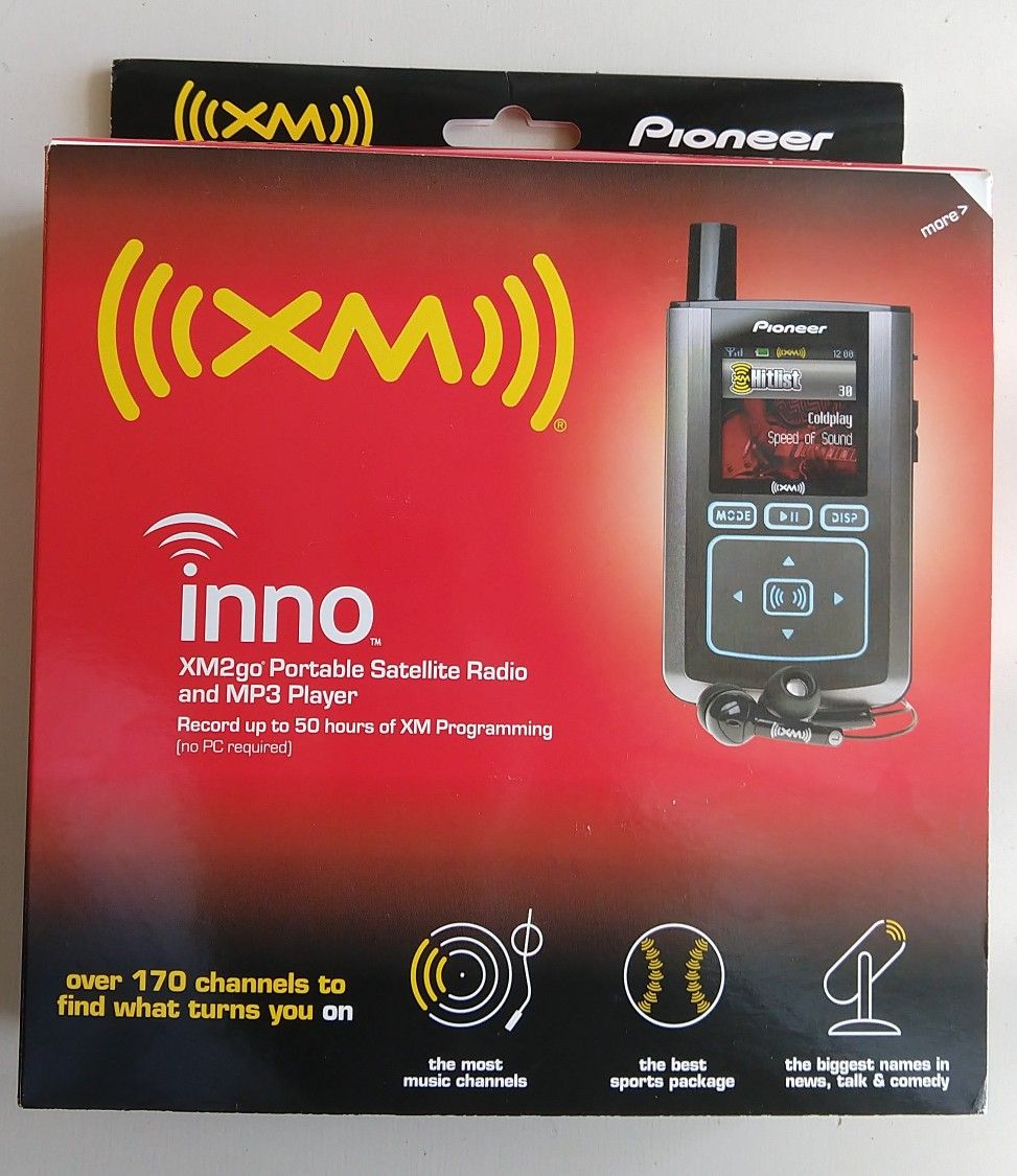 Pioneer GEX-INNO2BK Inno 2 Portable XM Satellite Radio with MP3 Capability
