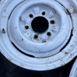 1948 Chevy 16” Rims 6 Lug With Clips