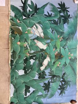 Cute Balinese Birds Authentic Painting