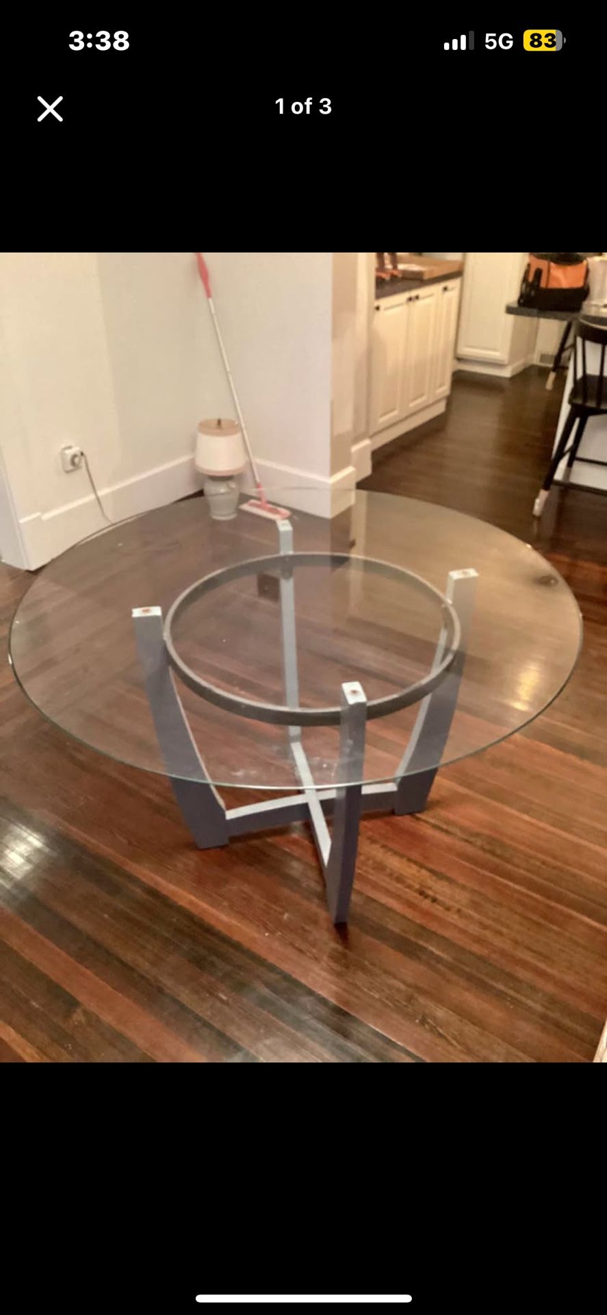 Glass Table   Need gone as soon as possible 