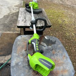 Green Works 40V Sidewalk String Edger Good Condition $38 OBO!