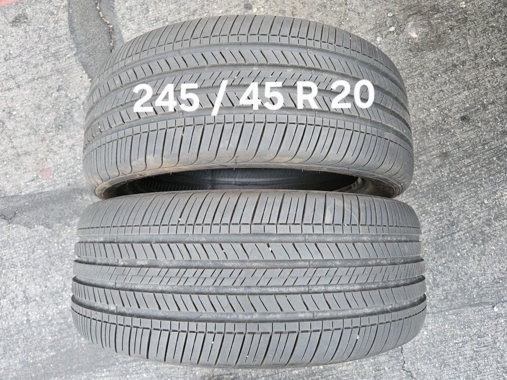 245 / 45 R 20 (2) TIRES GOODYEAR 