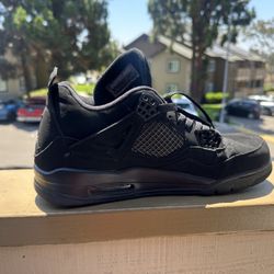 Nike Air Jordan 4 Retro PS 'Black Cat' 2020 BQ7669-010 Youth Size 11