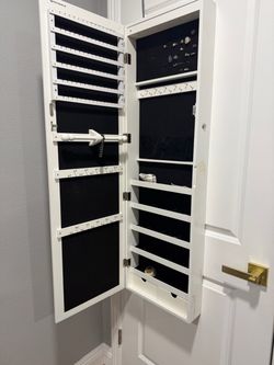 Jewelry cabinet holder organizer