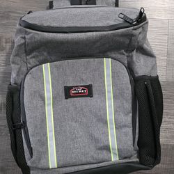 Insulated Cooler Backpack - Heather Grey/Neon | 24-30 Can Capacity