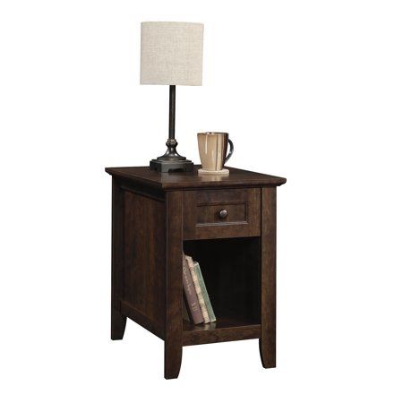 Better Homes & Gardens Parker Recliner Side Table, Estate Toffee Finish Estate Toffee - 15.906" W x 21.811" D x 22.953" H