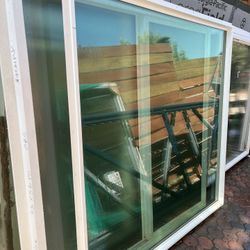New Dual Paned Vinyl Picture Window 59"X 59.5"