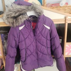Girls Winter Jacket Size 7/8 By London Fog