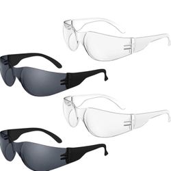 Brandnew Clear Safety Glasses Protective Eyewear for Men Women ANSI Z87.1 Scratch and Impact Resistant for WorkLab