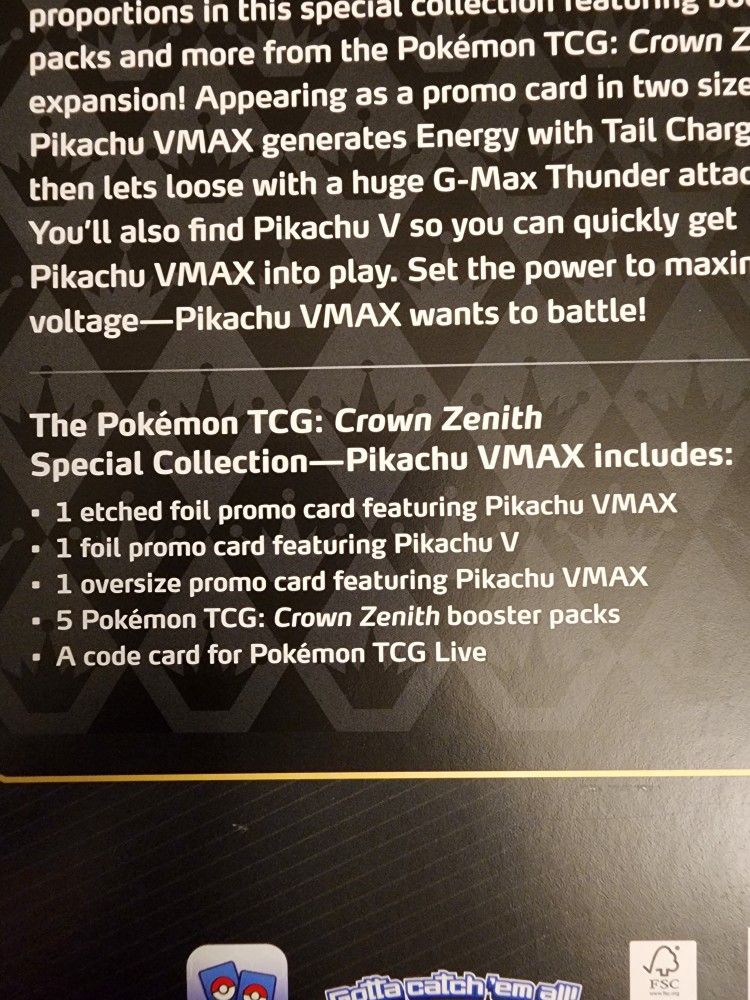 Pokémon TCG: Crown Zenith Special Collection—Pikachu VMAX