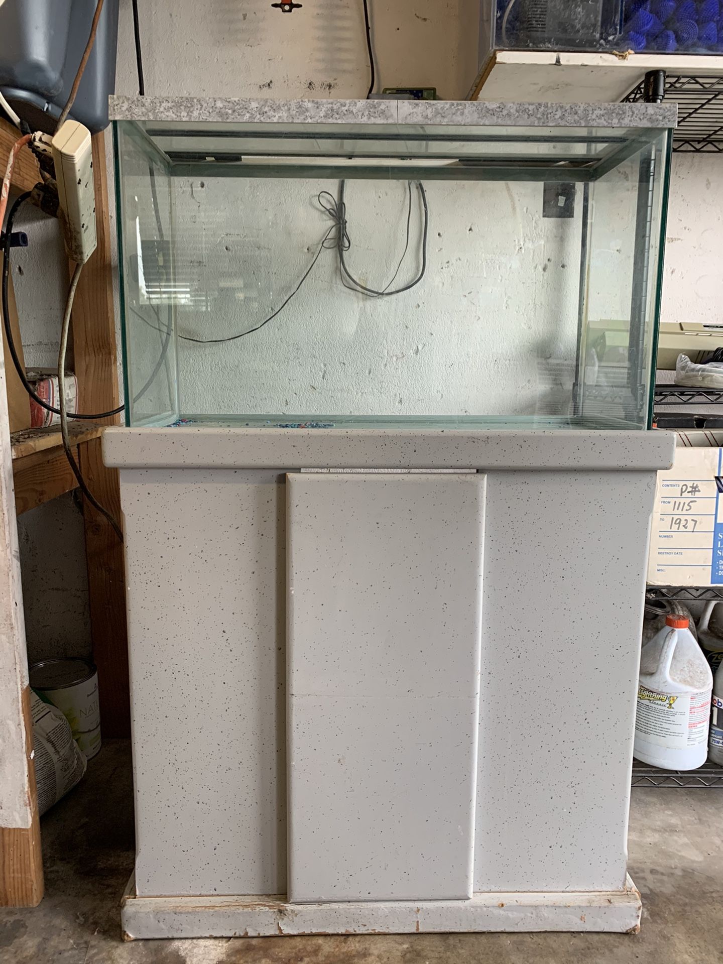 30 gallon fish tank with stand and extras