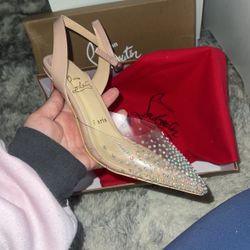 Sparkly Red Kitten Heels
