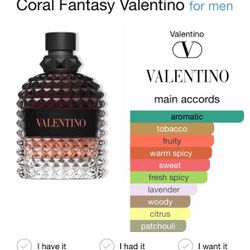 Valentino Uome Born In Roma Coral Fantasy Cologne 