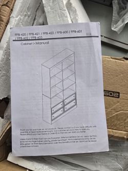 Light Gray Standing Cabinet - Open Box