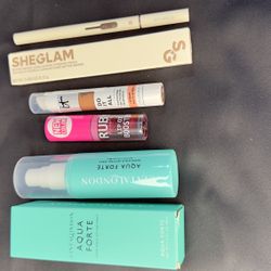 Combo AQUA Forte setting, Ruby lip oil, itcosmetics concealer, Sheglam eyeyebrow