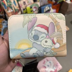 Loungefly Stitch And Scrump Christmas Holiday Loungefly Wallet