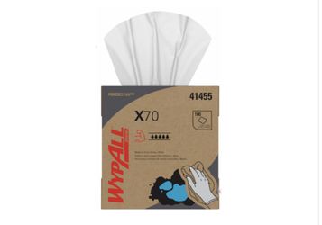 Kimberly-Clark, WyPall X70 White, Pop Up Box, 100/bx 10/cs $100 PER CASE