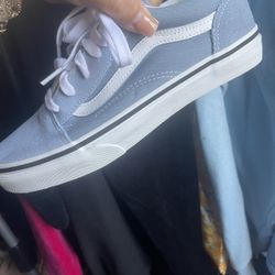 Vans Shoes Size 51/2 Baby Blue 