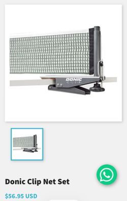 Donic Clip Table Tennis Net and Post Set